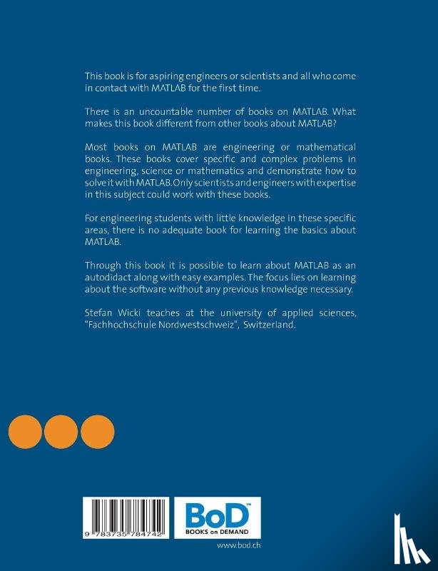 Wicki, Stefan - A not too short Introduction to MATLAB