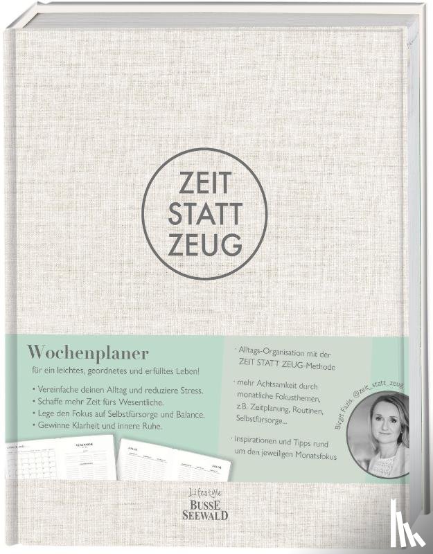 Fazis, Birgit - Zeit statt Zeug: Wochenplaner