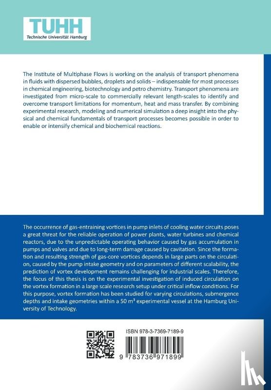 Szeliga, Nicolai Sebastian - Investigation and Modelling of Vortex Development and Gas Entrainment in Pump Intakes under Critical Inflow Conditions