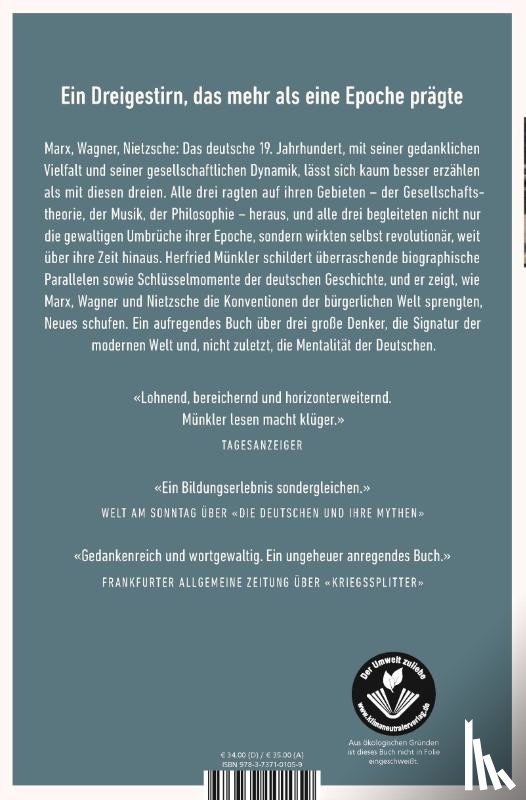 Münkler, Herfried - Marx, Wagner, Nietzsche