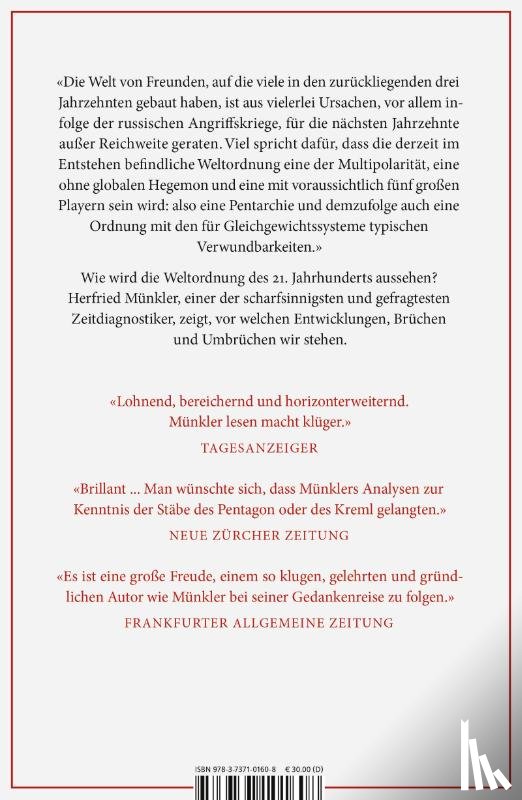 Münkler, Herfried - Welt in Aufruhr
