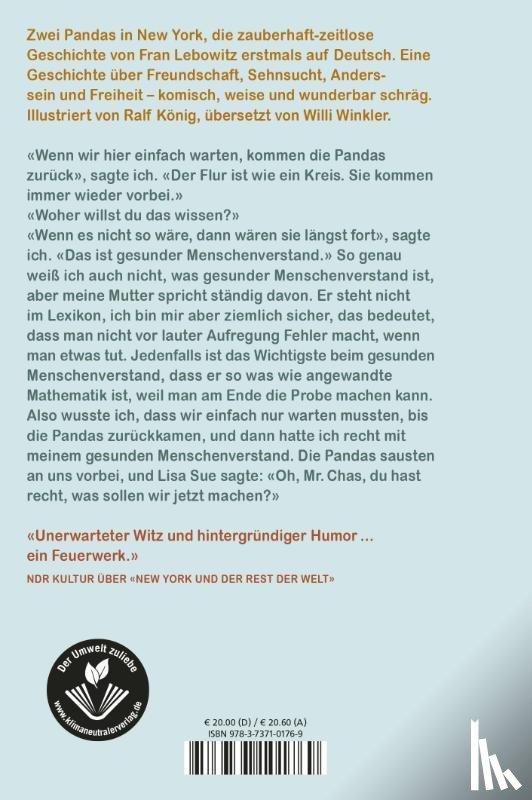 Lebowitz, Fran - Mr. Chas und Lisa Sue treffen die Pandas