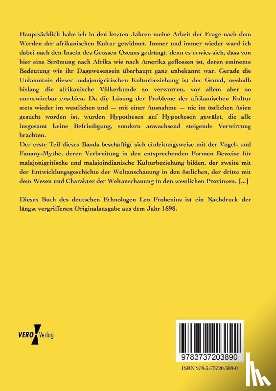 Frobenius, Leo - Die Weltanschauung der Naturvoelker