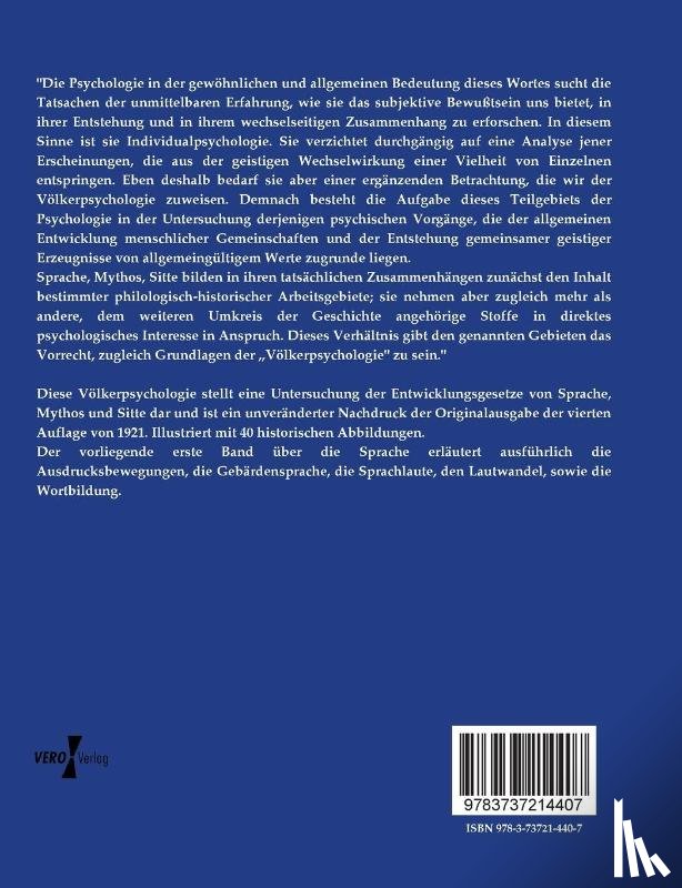 Wundt, Wilhelm Max - Voelkerpsychologie