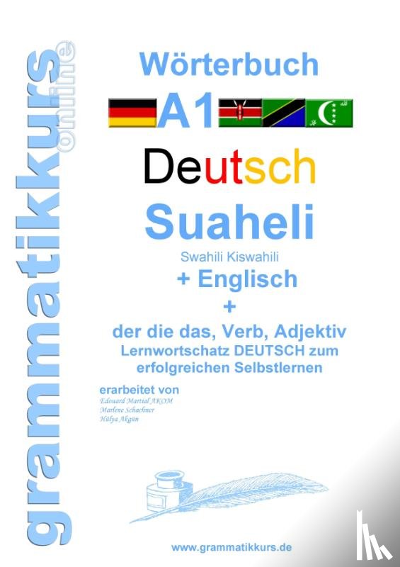 Schachner, Marlene - Woerterbuch Deutsch - Suaheli Kiswahili - Englisch