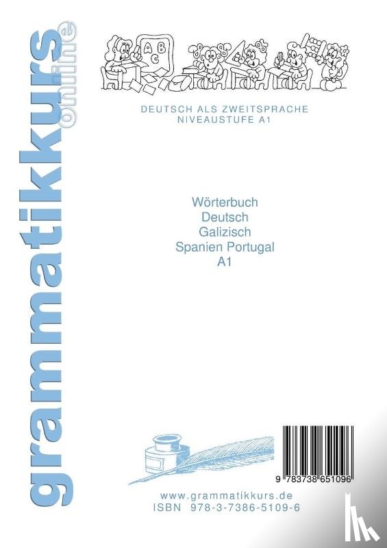 Schachner, Marlene, Akom, Edouard - Woerterbuch Deutsch - Galizisch - Englisch Niveau A1