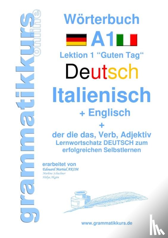 Schachner, Marlene - Woerterbuch Deutsch - Italienisch - Englisch Niveau A1