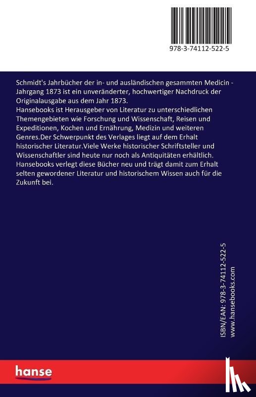 Richter, Hermann Eberhard, Winter, Adolf - Schmidt's Jahrbucher der in- und auslandischen gesammten Medicin