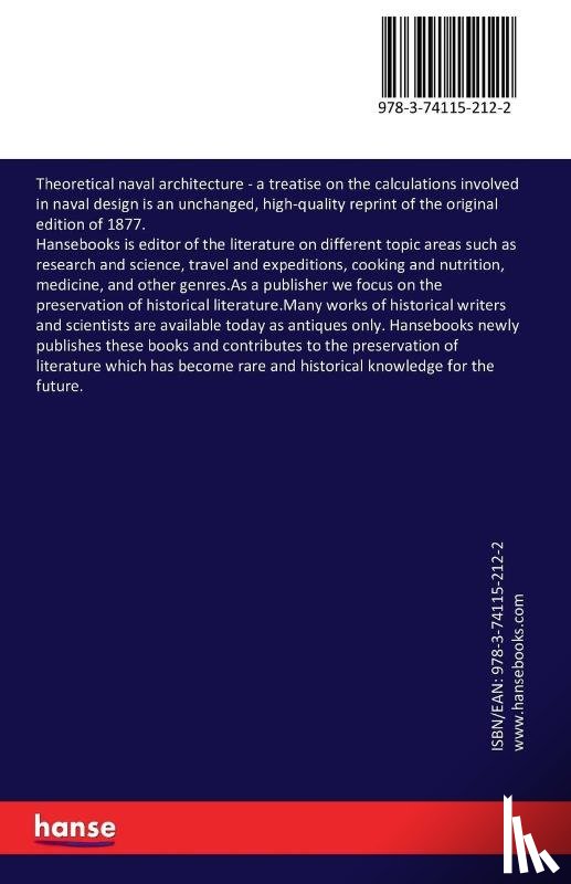Thearle, Samuel James - Theoretical naval architecture