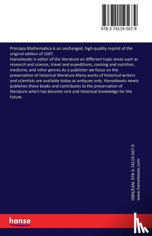 Newton, Sir Isaac - Principia Mathematica