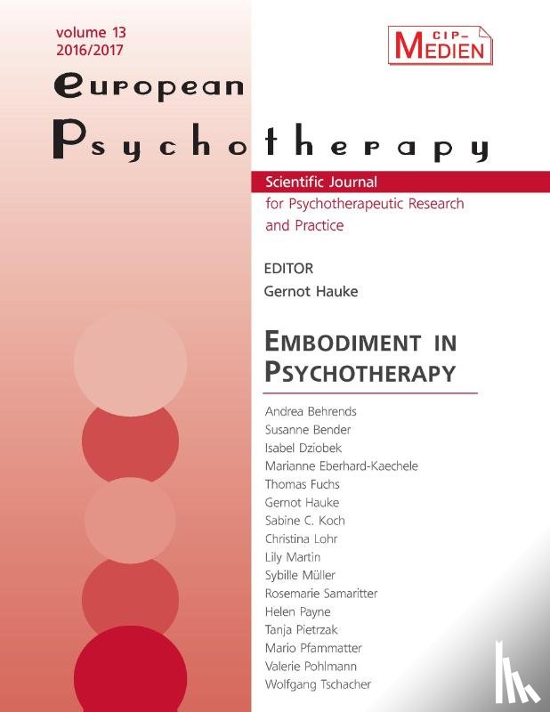  - European Psychotherapy 2016/2017
