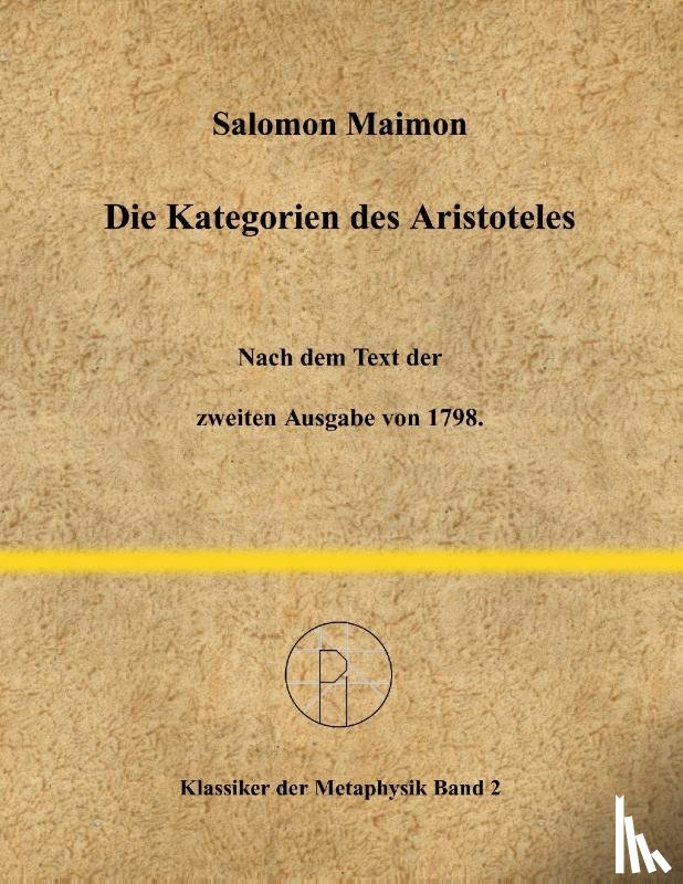 Maimon, Salomon - Die Kategorien des Aristoteles