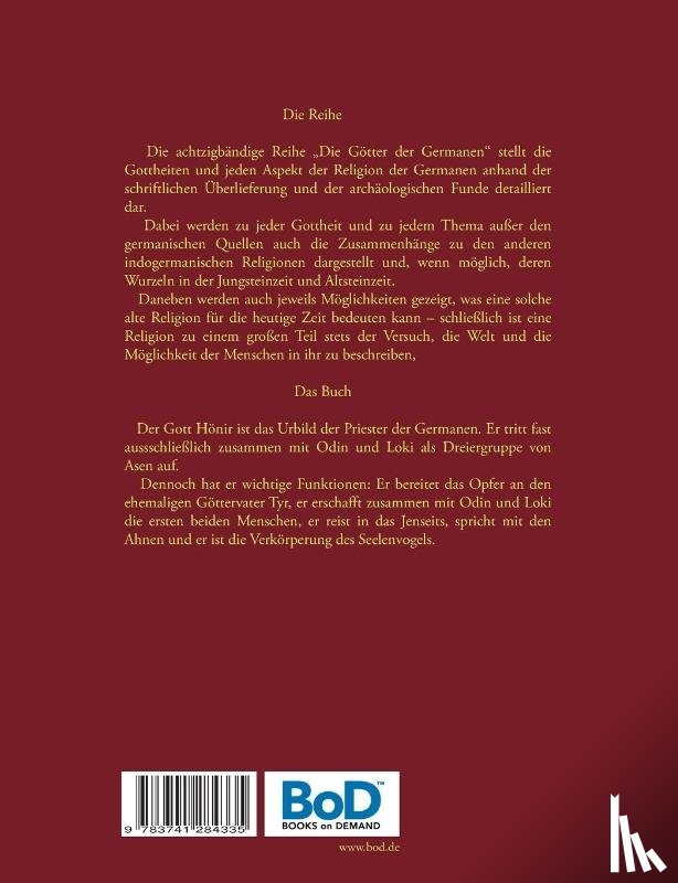 Eilenstein, Harry - Der Priestergott Honir