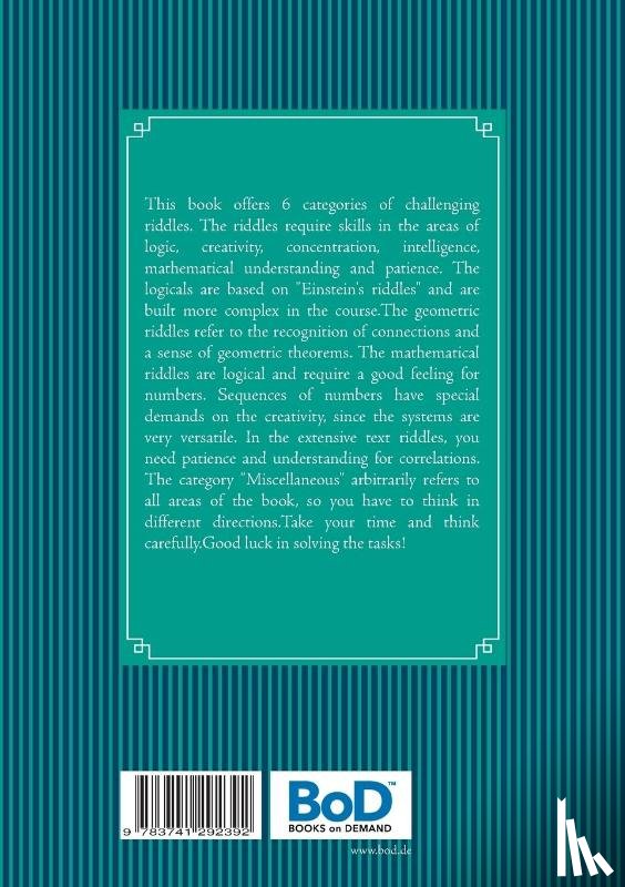 Richter, Carsten - Riddles for Adults