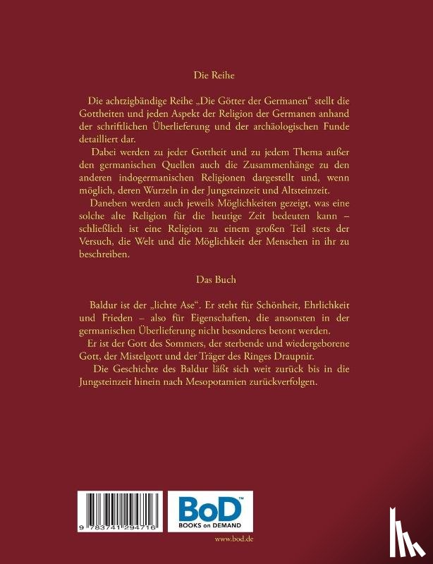 Eilenstein, Harry - Der Sommergott