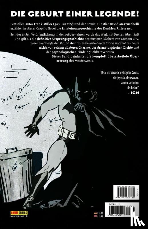Miller, Frank, Mazzucchelli, David - Batman: Das erste Jahr (Neuausgabe)