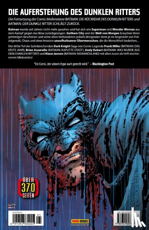 Miller, Frank, Azzarello, Brian, Kubert, Andy, Janson, Klaus - Batman: Dark Knight III - Die Übermenschen