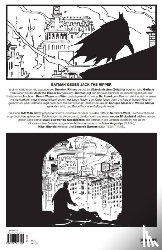 Augustyn, Brian, Mignola, Mike, Barreto, Eduardo - Batman Noir: Gotham by Gaslight - Eine Batman-Geschichte im Viktorianischen Zeitalter