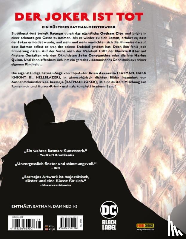 Azzarello, Brian, Bermejo, Lee - Batman: Damned (Sammelband)