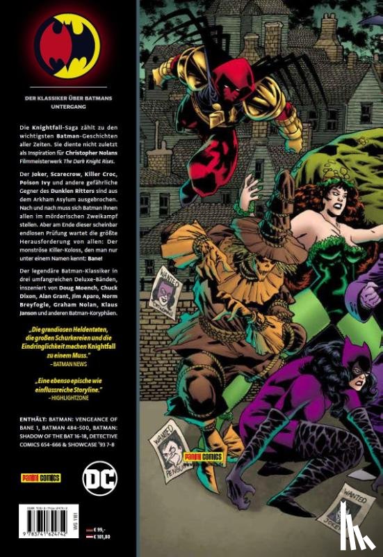 Moench, Doug, Aparo, Jim, Dixon, Chuck, Grant, Alan - Batman: Knightfall - Der Sturz des Dunklen Ritters (Deluxe Edition)