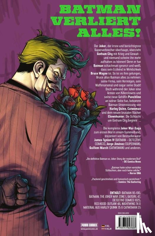 Tynion Iv, James, Jiménez, Jorge, Castelluci, Cecil, Rodriguez, Robbi - Die Joker War Saga (Deluxe Edition)