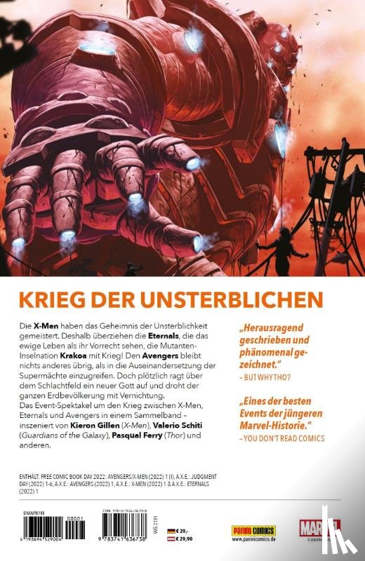 Gillen, Kieron, Schiti, Valerio, Ferry, Pasqual, Fiorelli, Ivan - A.X.E.: Tag der Entscheidung