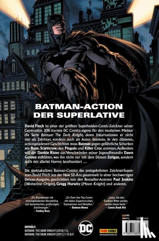 Finch, David, Jenkins, Paul, Harris, Joe, Winick, Judd - Batman - The Dark Knight von David Finch (Deluxe Edition)