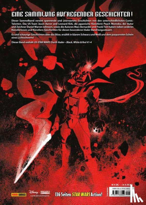 Aaron, Jason, Johnson, Daniel Warren, Bernardin, Marc, Raffaele, Stefano - Star Wars Comics: Darth Vader - Schwarz, Weiss & Rot Deluxe