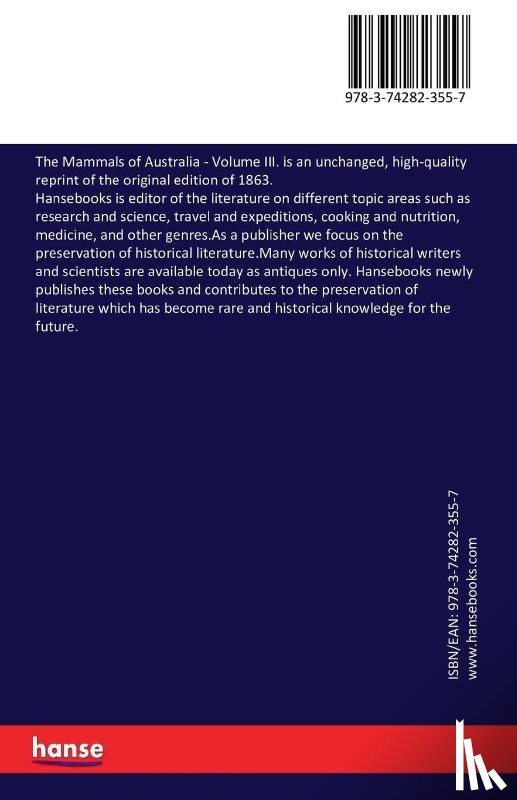 Gould, Emeritus Professor John (Uab (University of Alabama)Orthopaedics Professor Section Head of Foot and Ankle Surgery) - The Mammals of Australia