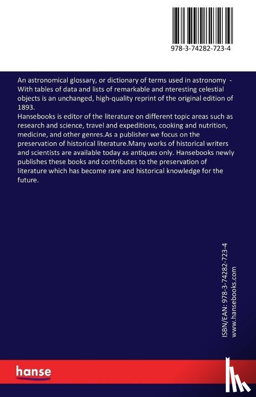 Gore, J Ellard - An astronomical glossary, or dictionary of terms used in astronomy