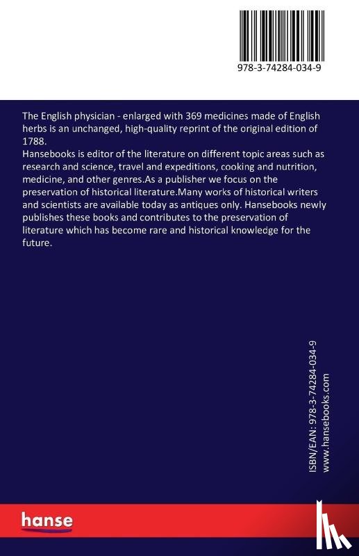 Culepper, Nicholas - The English physician