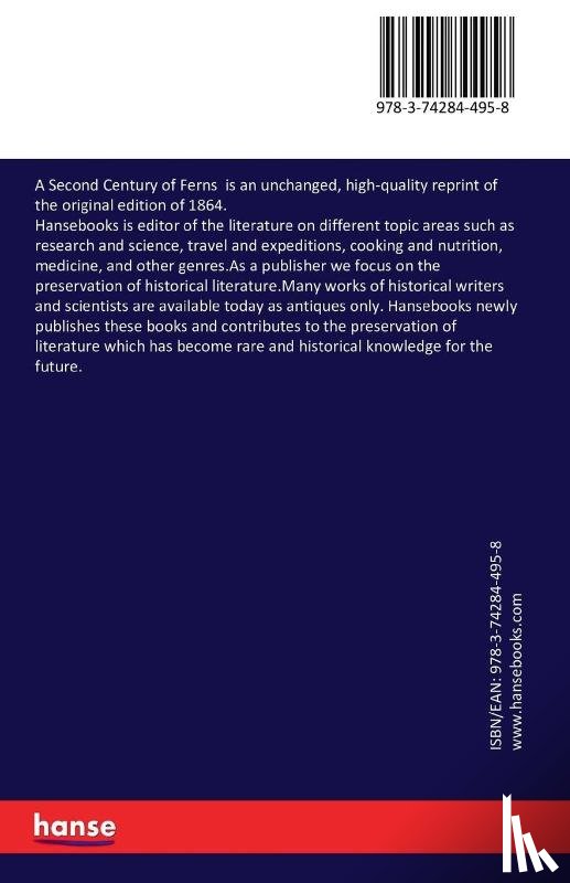 Hooker, William Jackson - A Second Century of Ferns