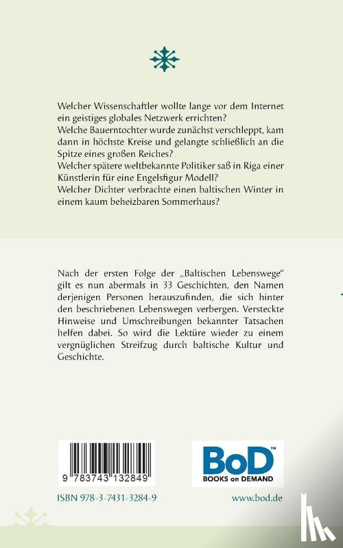 Mentzendorff, Arne - Baltische Lebenswege Neue Folge