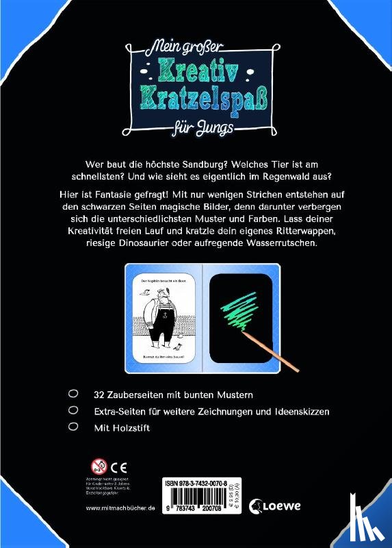  - Mein großer Kreativ-Kratzelspaß: Für Jungs