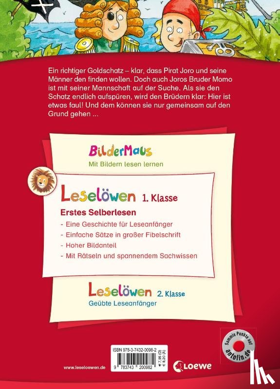 Grimm, Sandra - Leselöwen 1. Klasse - Der Goldschatz der Piraten