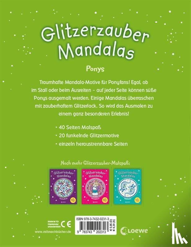  - Glitzerzauber-Mandalas - Ponys