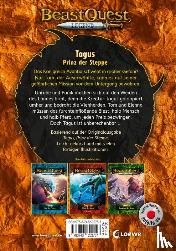 Blade, Adam - Beast Quest Legend (Band 4) - Tagus, Prinz der Steppe