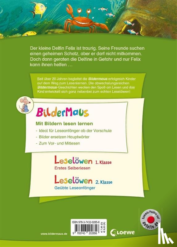 Henze, Dagmar - Bildermaus - Der kleine Delfin auf Schatzsuche