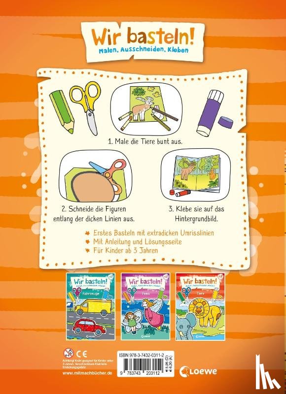  - Wir basteln! - Malen, Ausschneiden, Kleben - Im Wald