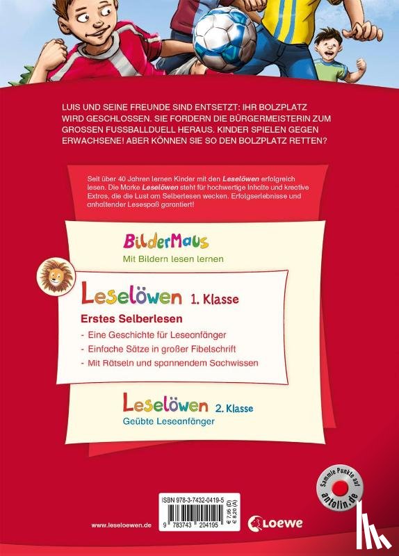 Taube, Anna - Leselöwen 1. Klasse - Das Fußballspiel des Jahres