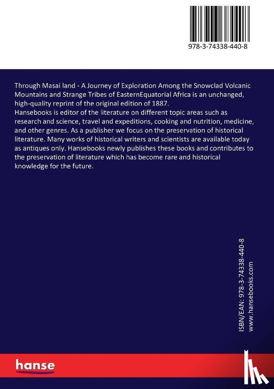 Thomson, Joseph - Through Masai land