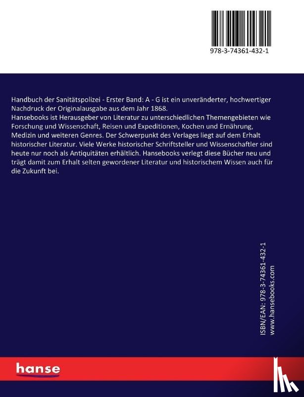 Pappenheim, Louis - Handbuch der Sanitatspolizei
