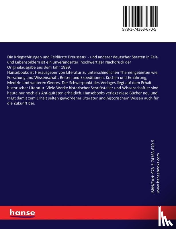 Anonymous - Die Kriegschirurgen und Feldarzte Preussens