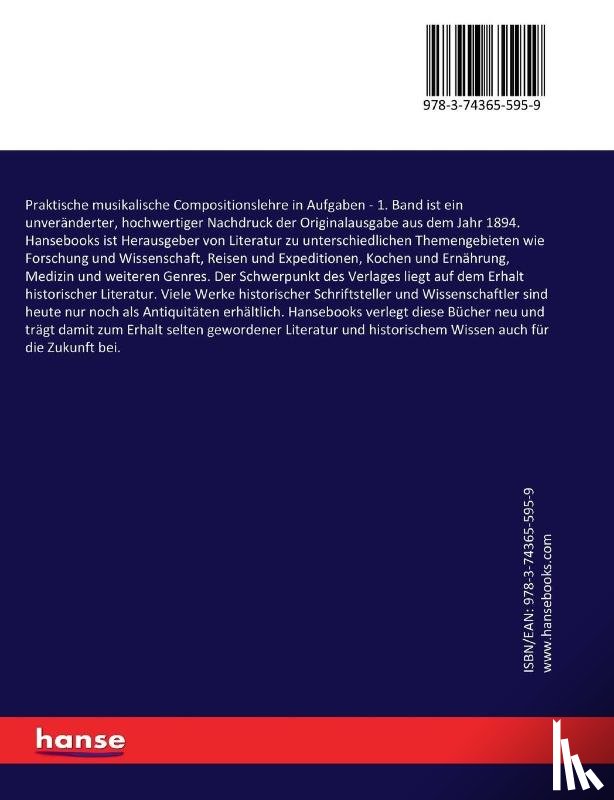 Bussler, Ludwig - Praktische musikalische Compositionslehre in Aufgaben