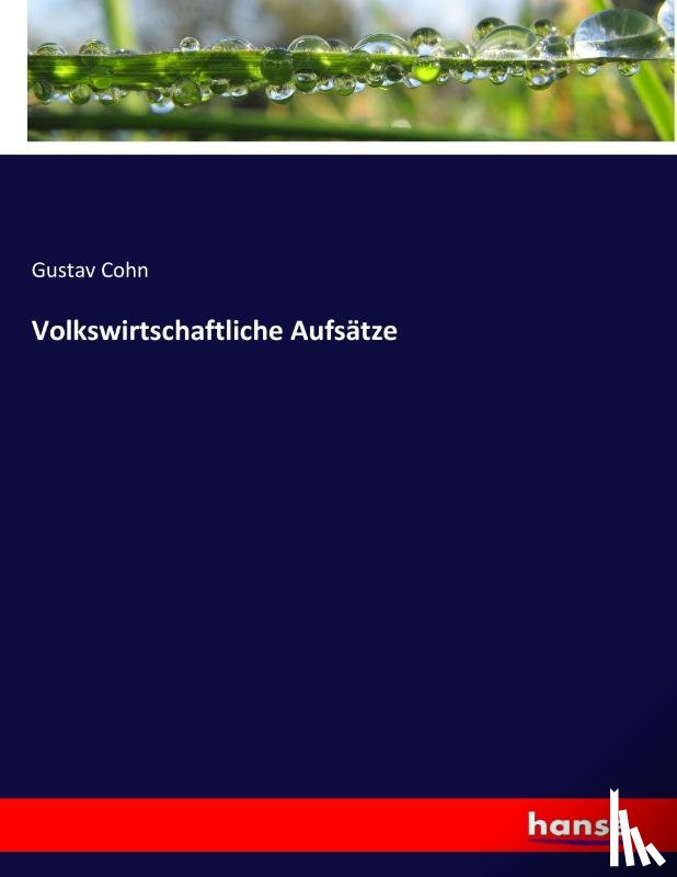Cohn, Gustav - Volkswirtschaftliche Aufsatze
