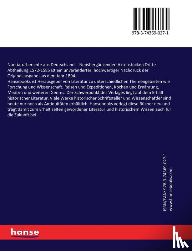 Anonymous - Nuntiaturberichte aus Deutschland