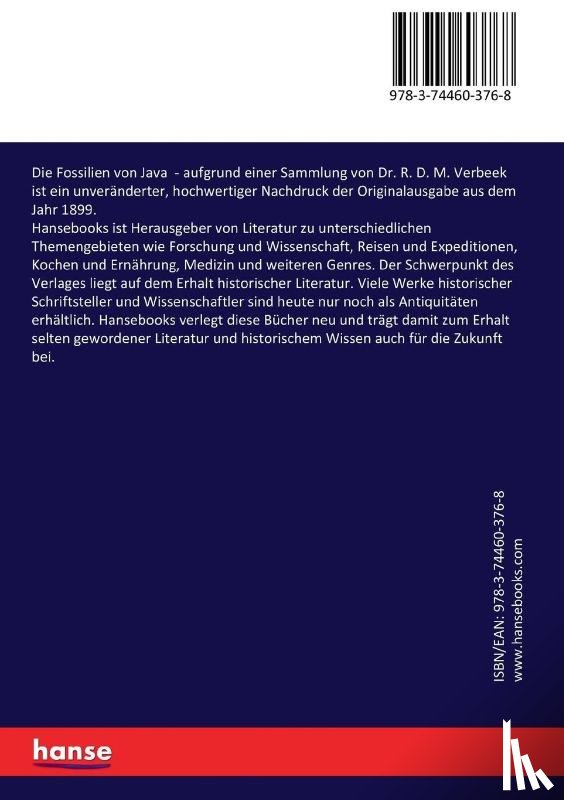 Martin, Karl - Die Fossilien von Java
