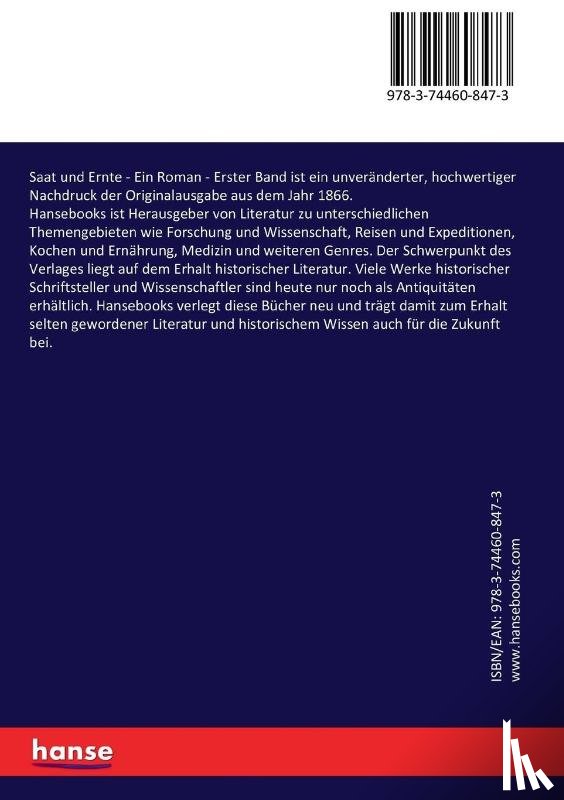Strubberg, Friedrich Armand - Saat und Ernte