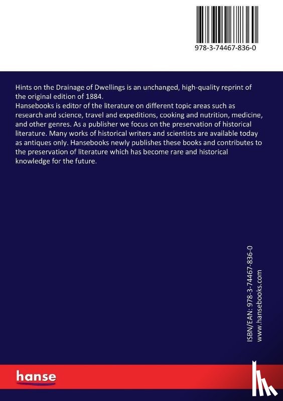 Gerhard, William Paul - Hints on the Drainage of Dwellings