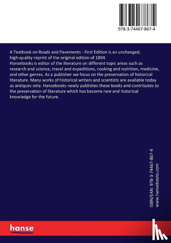 Spalding, Frederick Putnam - A Textbook on Roads and Pavements